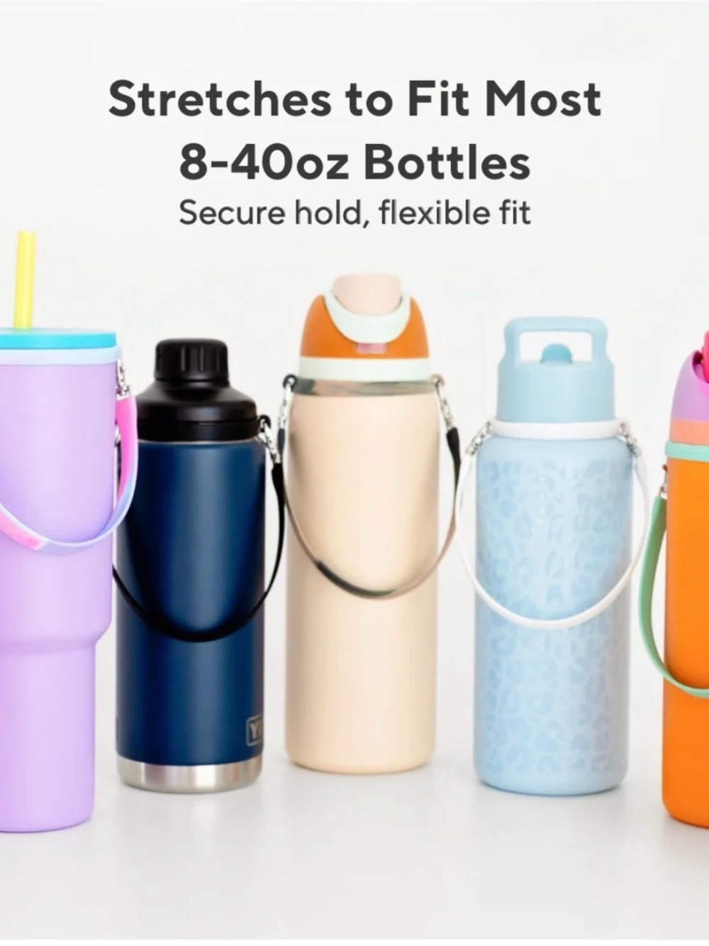 New Adjustable 3 pack Water Bottle Carrier Strap by Ryan & Rose